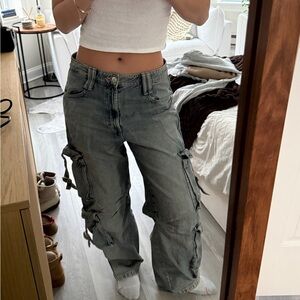 Zara baggy cargo jeans